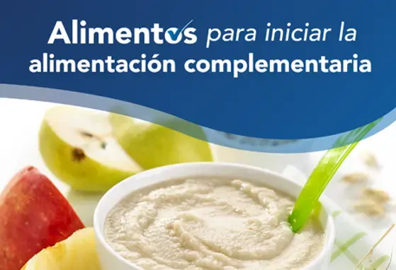 Alimentos para iniciar la alimentación complementaria (infographics)