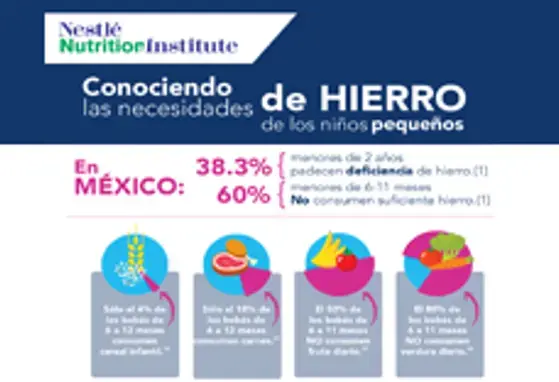 Conociendo las necesidades de Hierro de los niños pequeños (infographics)