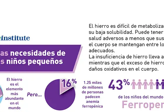 Cubriendo las necesidades de hierro de los niños pequeños (infographics)