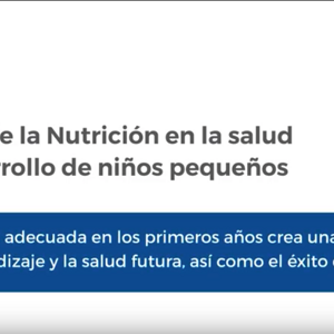 Efectos de la nutrición en la salud y el desarrollo de niños pequeños (videos)