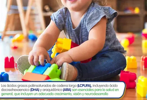 El DHA y ARA y su rol en la nutrición infantil (infographics)