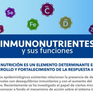 INMUNONUTRIENTES y sus funciones (infographics)