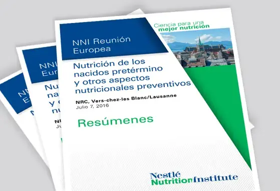 NNI Reunión Europea - Nutrición de los nacidos pretérmino y otros aspectos nutricionales preventivos (publications)