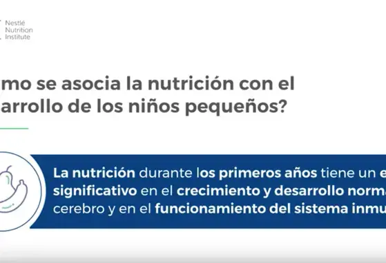 ¿Cómo se asocia la nutrición con el desarrollo de los niños pequeños? (videos)